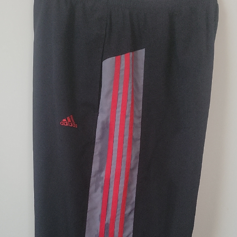 Adidas Black and Red Sweatpants